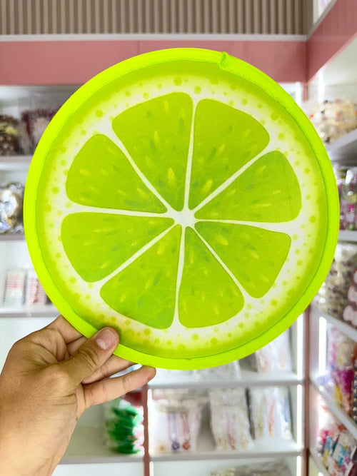 🍋 مروحة الفواكه القابلة للطي... لمسة من الانتعاش أينما كنت.